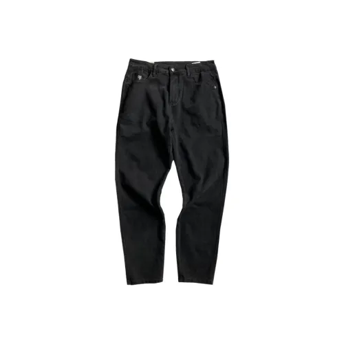 ZHANDASHUAI Черные Унисекс Джинсы