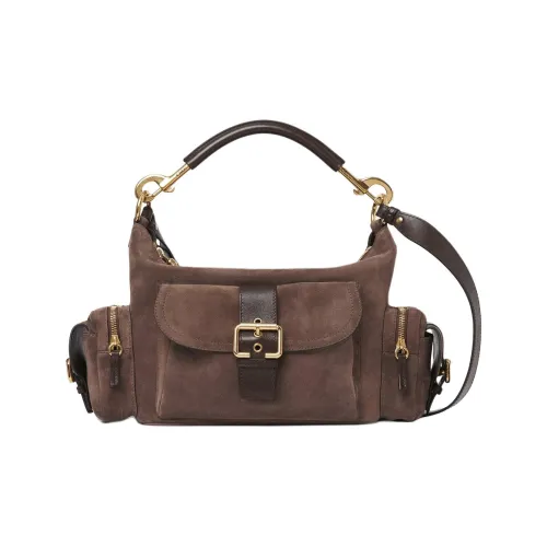 Chloe Телячья кожа Camera Сумка Сумка через плечо Женская Темно-серый Коричневый Умбра