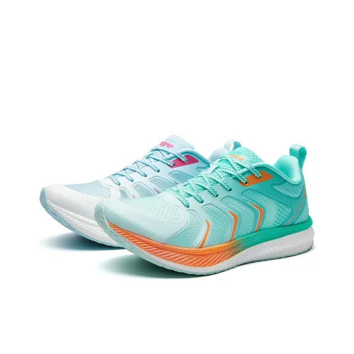 VOIT Беговые кроссовки Низкий топ Зеленый синий Несовпадающие Унисекс