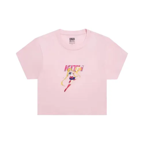 KITH x Сейлор Мун T-рубашка Женская Розовая