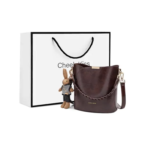 Cheekkiss Коровья кожа ведрообразная сумка через плечо обычная женская многоцветная