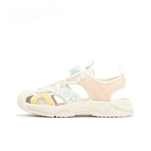 XTEP Износостойкие Дышащие Детские Сандалии Желто-розовые Подростковые