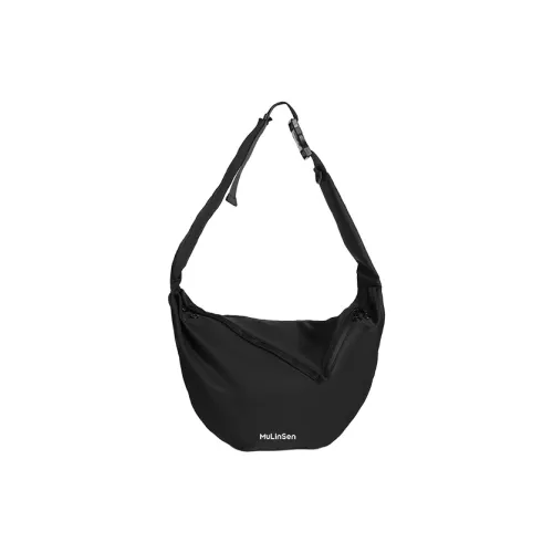 Mulinsen Нейлоновая Сумка через плечо Пельмени Сумка через плечо Стандартная Унисекс Черная