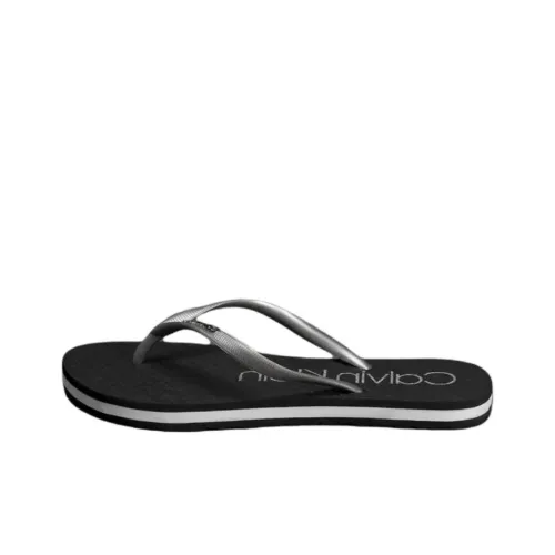 Calvin Klein Шлепанцы Женские Серебряные