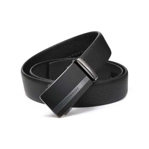 CROWN Ремни из коровьей кожи Мужской Черный 3,5