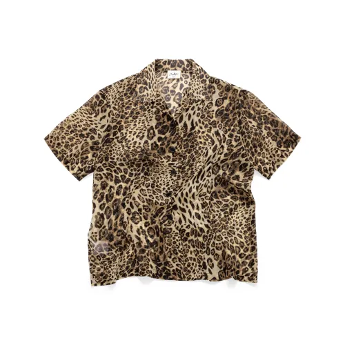 CoosRetro Леопардовый принт Мужские Рубашки