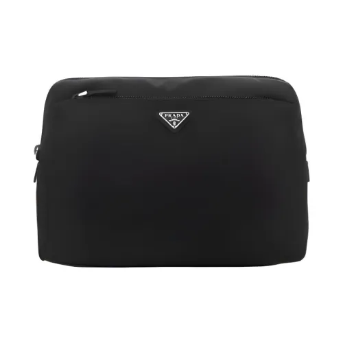 PRADA Nylon Косметичка Туалетная сумка Унисекс Черная