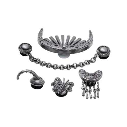 Crocs Аксессуары для обуви из медного цинкового сплава унисекс серебряный