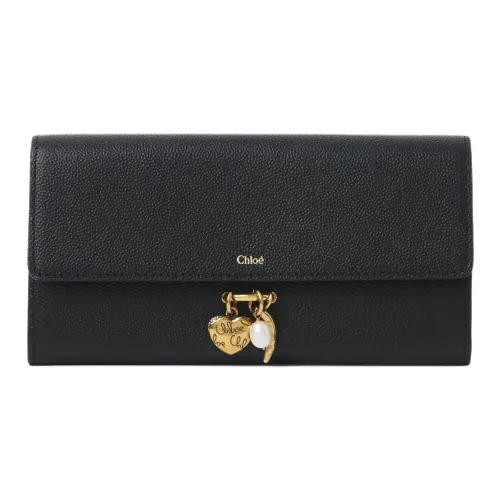 Chloe Телячья кожа Кошелек Женские Черный