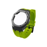 GA-2100-Керамика Черный корпус + Светло-зеленый ремешок
