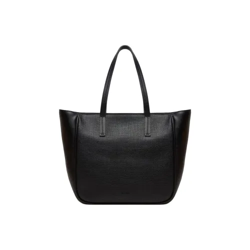 CALVIN KLEIN Полиэстер Тоут Сумка Сумка для покупок Сумка Сумка через плечо Женская Черная