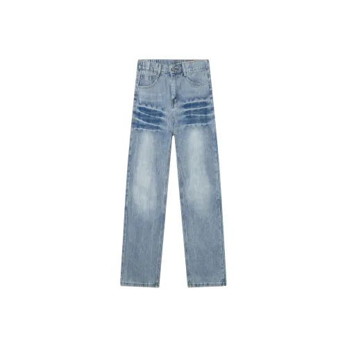 VPDP Винтажные синие унисекс джинсы