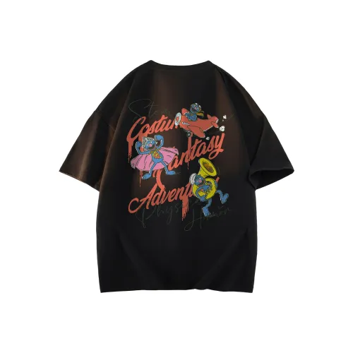 Улица Сезам Короткий рукав T-рубашки Унисекс