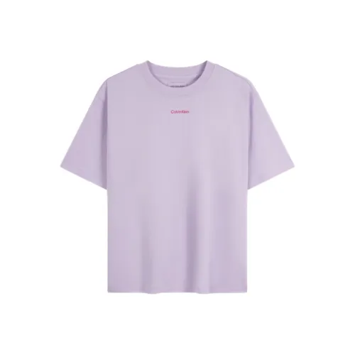 Calvin Klein XEF Светло-фиолетовый Женские Т-рубашки