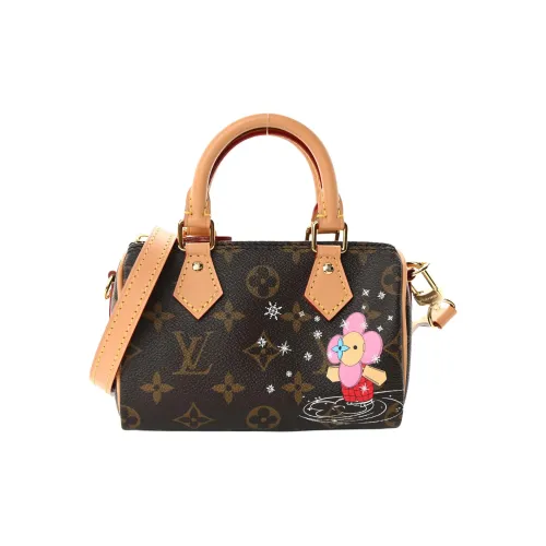 LOUIS VUITTON Покрытый холст Одно плечо Через плечо Сумка Дорожная сумка Экстра мини Женская Коричневый