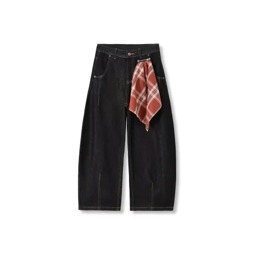 GEOFFREY B. SMALL Синий черный Унисекс Джинсы