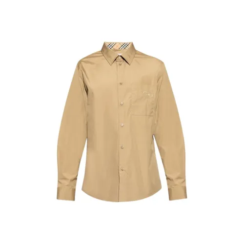 Burberry Бежевые Мужские Рубашки