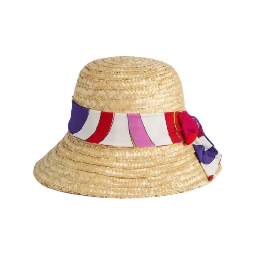 EMILIO PUCCI Солома Шапки и Кепки Детские Бежевые