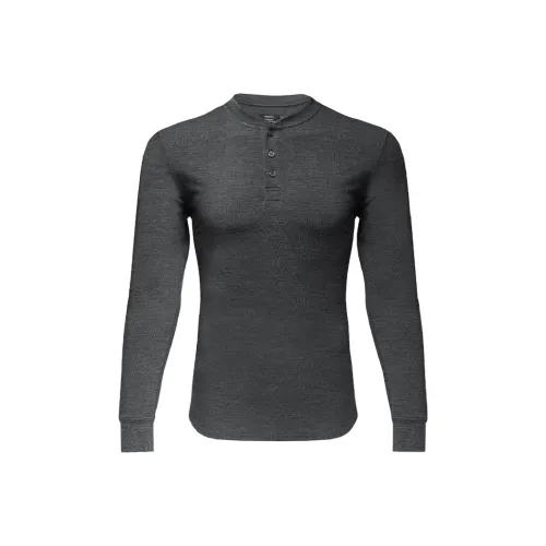 QINGWU Длинный рукав Т-рубашка Мужская