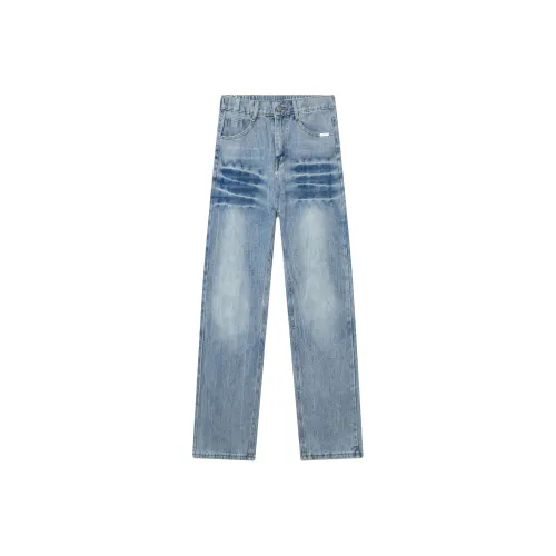 SCHEPPERHEYN Винтажные синие джинсы унисекс с удлиненной длиной