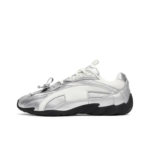 Champion Casual Low Top Silver White/Milk White Women's