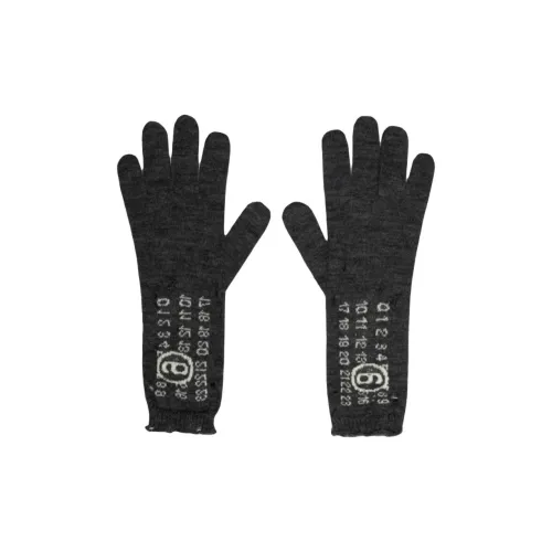 MM6 MAISON MARGIELA Шерстяные перчатки женские черные