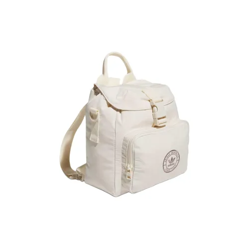 Adidas Originals Переработанный полиэстер Портативный Одно плечо Через плечо Рюкзак Мини Унисекс Магия Белый Trace Коричневый