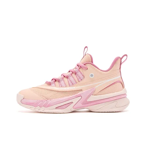 QIAODAN Детские баскетбольные кроссовки High Top Розовые для школьников