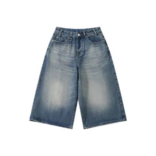 Розовый винтажный синий женские джинсы