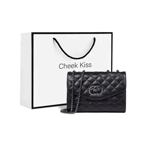 Cheekkiss Сумка через плечо из коровьей кожи женская черная белая