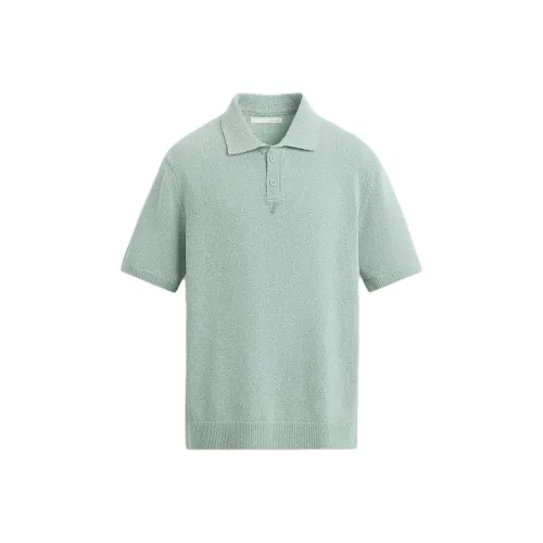 ZARA Light Blue Men's Polo Shirt ZARA Светло-синий Мужская Поло