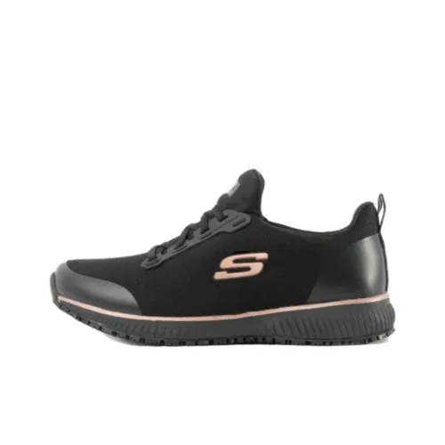 Skechers Squad Sr Аbrasion Resistant Низкий Топ Повседневная Обувь Женская Черная