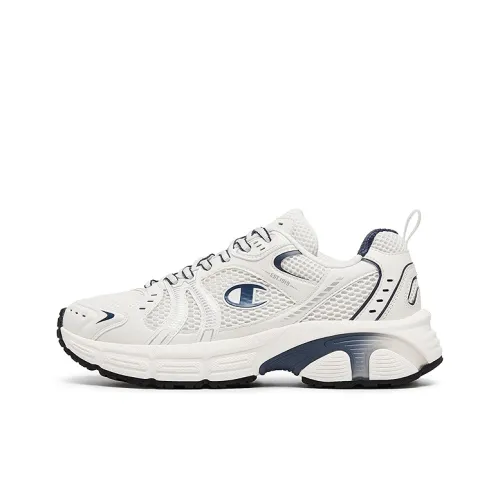 Champion Low Top Crew Sweatpants Men's Milk White Midnight Blue