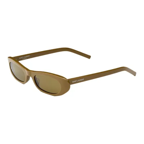 SAINT LAURENT Ацетат OVAL SUNGLASSES Женские Зеленый