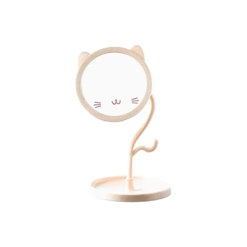 YUNNA Cartoon Kitten Зеркало для макияжа для дома маленькое настольное зеркало вращающееся милое Ins девушка сердце зеркало для макияжа