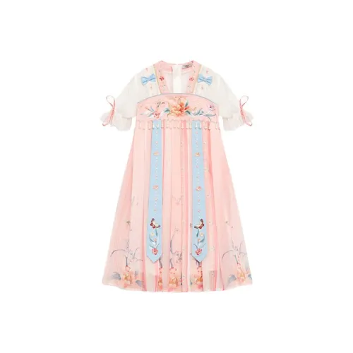 MQD Детское платье Guofeng series SS23 Ice Cream Powder Teenagers