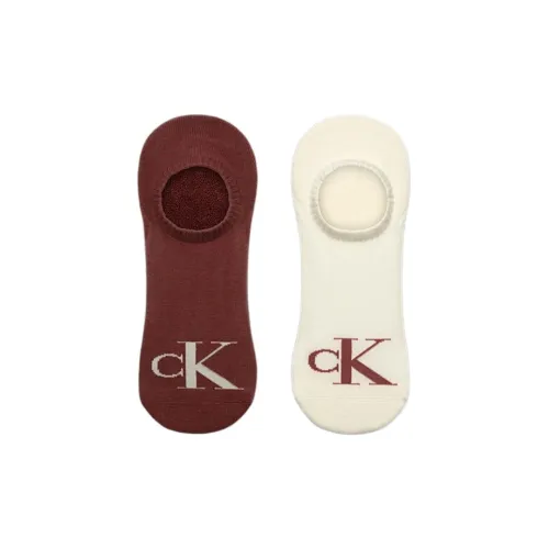 Calvin Klein 2 пачки красных + белых мужских носков без видимого края