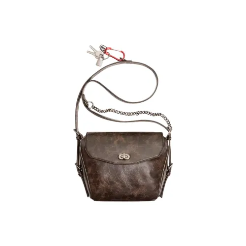 ZARA Crossbody Bag Brown Men's