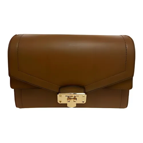 MICHAEL KORS Kinsley Коровья кожа Портативная Сумка через плечо Сумка через плечо Средняя Женская Коричневая