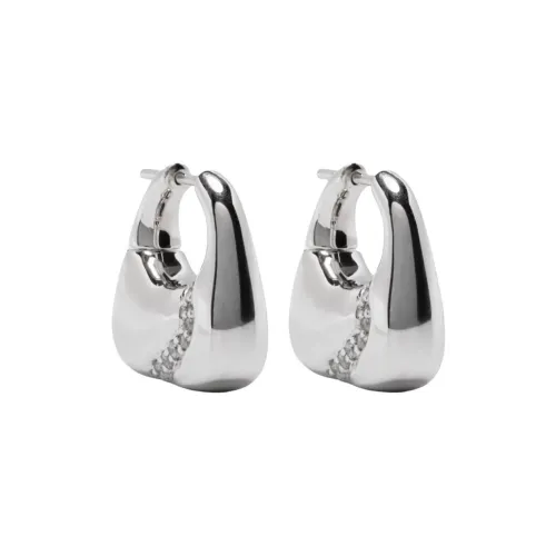 Maria Black Белое золото с покрытием переработанный серебряные серьги Women's Silver