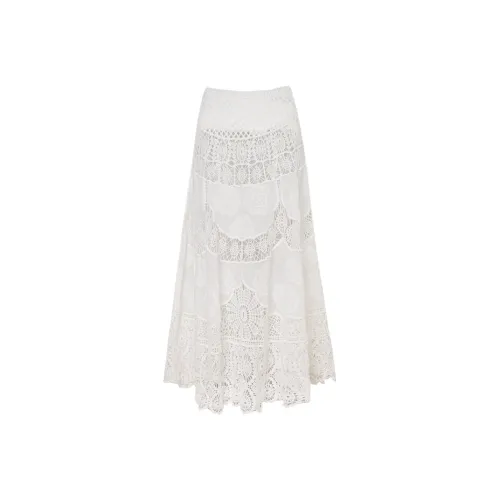 IHDXD Белая женская вязаная длинная юбка