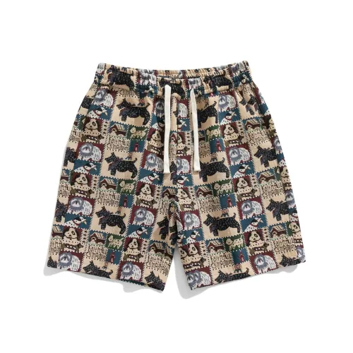 WHELVE Вышивка Собака Унисекс Повседневные шорты