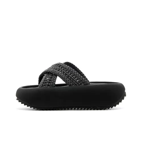 ST SAT ЭВА Кожаный Пэчворк Тихий Слипоны Женские