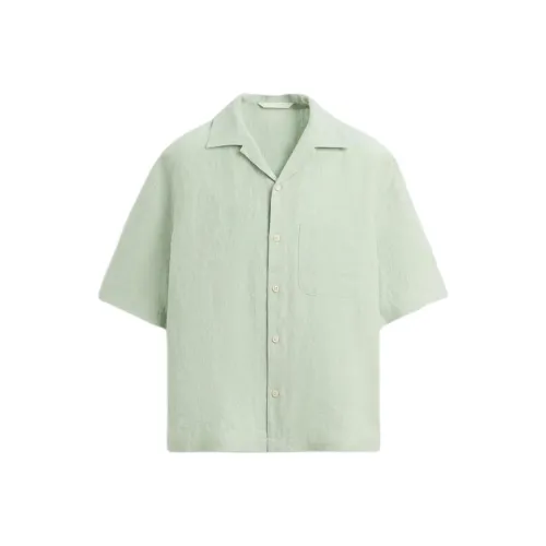 ZARA Бирюзовый Мужские Рубашки