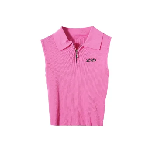 SETIROM Розовый Красный Женские Майки