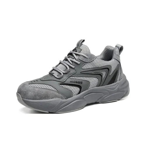 DINGGU Безопасность и Защитная Обувь Низкий Верх Серый [Анти-пробка и Анти-пробка] Мужская