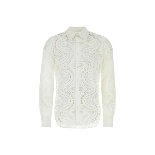DRIES VAN NOTEN Белый Мужской Рубашки