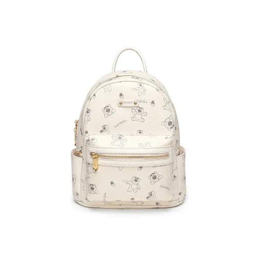 Disney Strawberry Bear Series ПВХ Рюкзак Женские Розовый Белый
