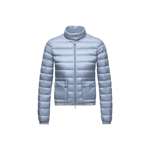 Moncler Lans Series Lans Упаковка Короткий Пуховик Пуховик Женский Светло-Синий
