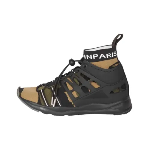 BALMAIN CAMO Высокие Топы Повседневная Обувь Мужская Зеленая